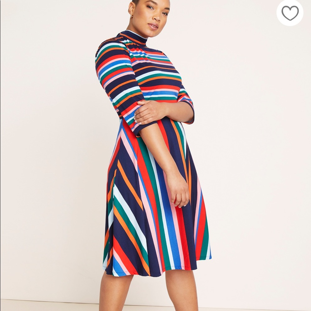 Elloqui NWT Fit in Flare dress, plus size 18.